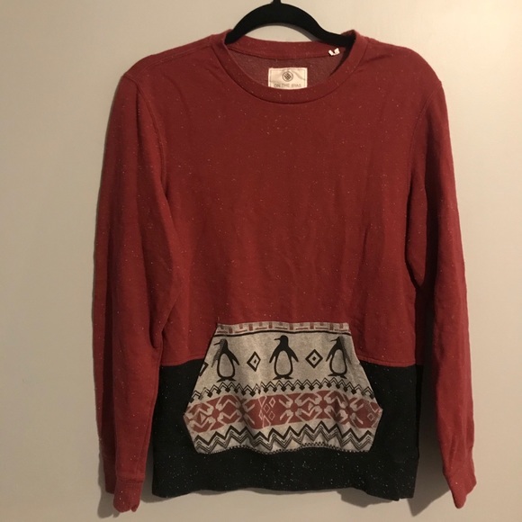 On the byas men’s penguin crew neck sweater small - Picture 1 of 6